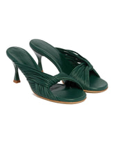 Green Fender Leather Mules - Women's mules | PLP | Antonia