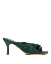 Green Fender Leather Mules - Women's mules | PLP | Antonia