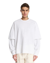 White Theo Double Sleeve T-Shirt - Men's t-shirts | PLP | Antonia