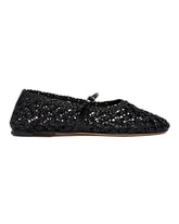 Black Balla Weave Strap Ballet Flats | PDP | Antonia