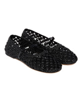 Black Balla Weave Strap Ballet Flats - DEAR FRANCES WOMEN | PLP | Antonia