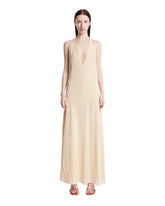 Beige Como Silk Dress | PDP | Antonia