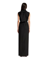 Black Draped Neck Dress | PDP | Antonia