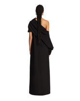 Black Long One-Shoulder Silk Dress | PDP | Antonia