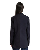 Blue Patchwork Effect Blazer | PDP | Antonia