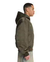 Green Broad Nylon Bomber | PDP | Antonia