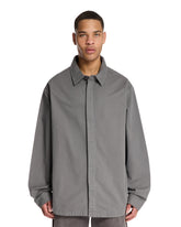 Gray Cotton Shirt - ENTIRE STUDIOS | PLP | Antonia