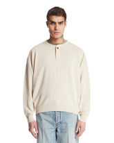 Beige Buttoned Pullover - New arrivals men's clothing | PLP | Antonia