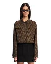 Brown FF Cropped Jacket - FENDI | PLP | Antonia