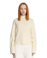 White Cropped Julie Sweater - Women's knitwear | PLP | Antonia