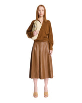 Brown Louise Polo Sweater - Women's knitwear | PLP | Antonia