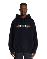 Blue Hoodie with Logo - GUCCI | PLP | Antonia