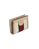 Beige Bi-Fold Ophidia Wallet | PDP | Antonia