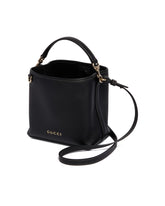 Black Mini GG Emblem Bucket Bag | PDP | Antonia