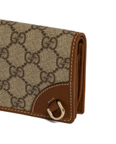 Beige Mini GG Emblem Wallet | PDP | Antonia