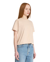 Beige Cotton T-Shirt | PDP | Antonia