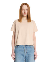 Beige Cotton T-Shirt | PDP | Antonia