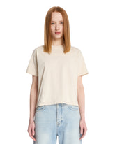 Beige Cotton T-Shirt | PDP | Antonia