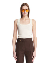 White Gros Grain Top - Jacquemus women | PLP | Antonia