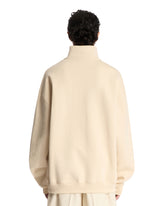 Beige Gros Grain Sweatshirt | PDP | Antonia