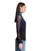 Blue 3D Striped Top | PDP | Antonia