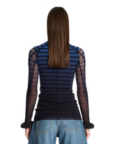 Blue 3D Striped Top | PDP | Antonia