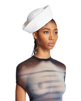 White Wide Sailor Bucket Hat - Women's accessories | PLP | Antonia