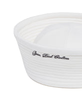 White Wide Sailor Bucket Hat | PDP | Antonia