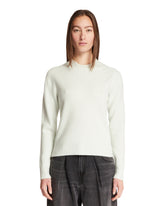 Light Blue Wool Crewneck Sweater - Women's knitwear | PLP | Antonia