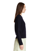 Blue Wool Crewneck Sweater | PDP | Antonia