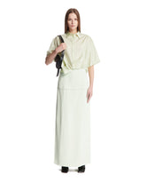 Green Satin Maxi Skirt - Women's clothing | PLP | Antonia