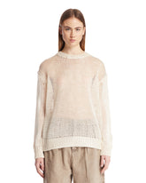 White Silk Sweater - Women's knitwear | PLP | Antonia