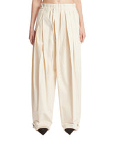 White Wide-Leg Cotton Pants - new arrivals women's clothing | PLP | Antonia