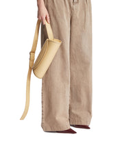 Beige Small Cannolo Leather Bag - Women's bags | PLP | Antonia