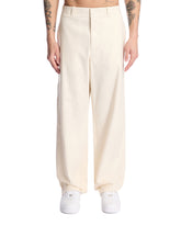 White Straight-Leg Trousers | PDP | Antonia