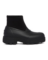 Tretorn X Kassl Editions Black Rubber Luna Boots | PDP | Antonia