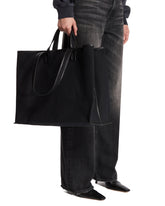 Black Suede Tote Bag | PDP | Antonia