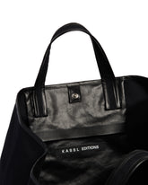 Black Suede Tote Bag | PDP | Antonia