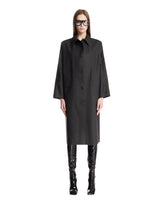 Black Coat with Classic Collar - KASSL EDITIONS WOMEN | PLP | Antonia