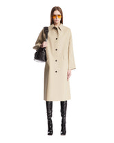 Beige Coat with Classic Collar - KASSL EDITIONS WOMEN | PLP | Antonia