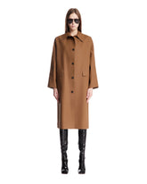 Brown Coat with Classic Collar - KASSL EDITIONS WOMEN | PLP | Antonia