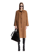 Brown Coat with Classic Collar - KASSL EDITIONS WOMEN | PLP | Antonia