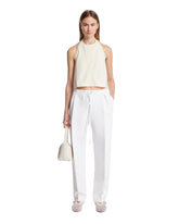 White Drawstring Pants - KHAITE WOMEN | PLP | Antonia