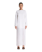 White Fringe Long Dress - KHAITE WOMEN | PLP | Antonia