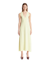 Yellow V-Neck Dress - KHAITE WOMEN | PLP | Antonia