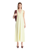 Yellow V-Neck Dress - KHAITE WOMEN | PLP | Antonia