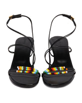 Black Loop Sandals with Beads - KHAITE WOMEN | PLP | Antonia