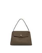 Brown Audrey Leather Handbag - KHAITE WOMEN | PLP | Antonia