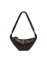 Brown Large Pearls Soft Croissant Bag - LEMAIRE WOMEN | PLP | Antonia