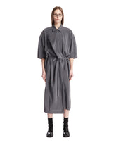 Gray Silk Asymmetric Chemisier - Women's dresses | PLP | Antonia